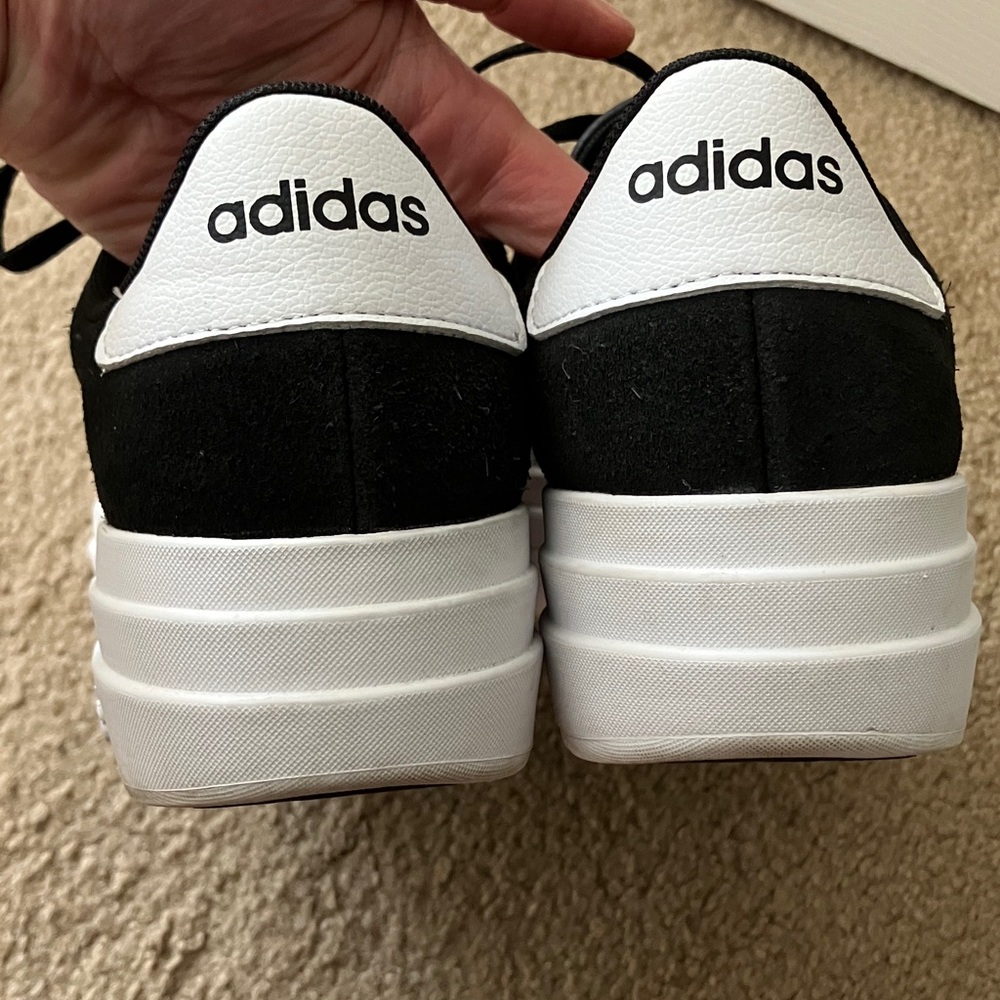 adidas VL Court Bold black and white size 9 - Picture 6 of 7